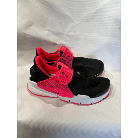 Nike Sock Dart Black Racer Pink Size 7 Youth = 8.5 Womens New - Picture 1 of 5